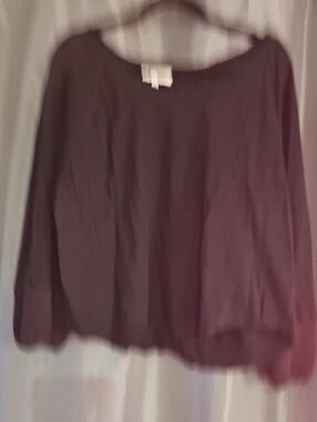 Umgee Black Scoop Neck Lightweight Pullover